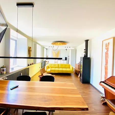 Luxus Loft: Sauna - Piano - Ofen - City Apartmán